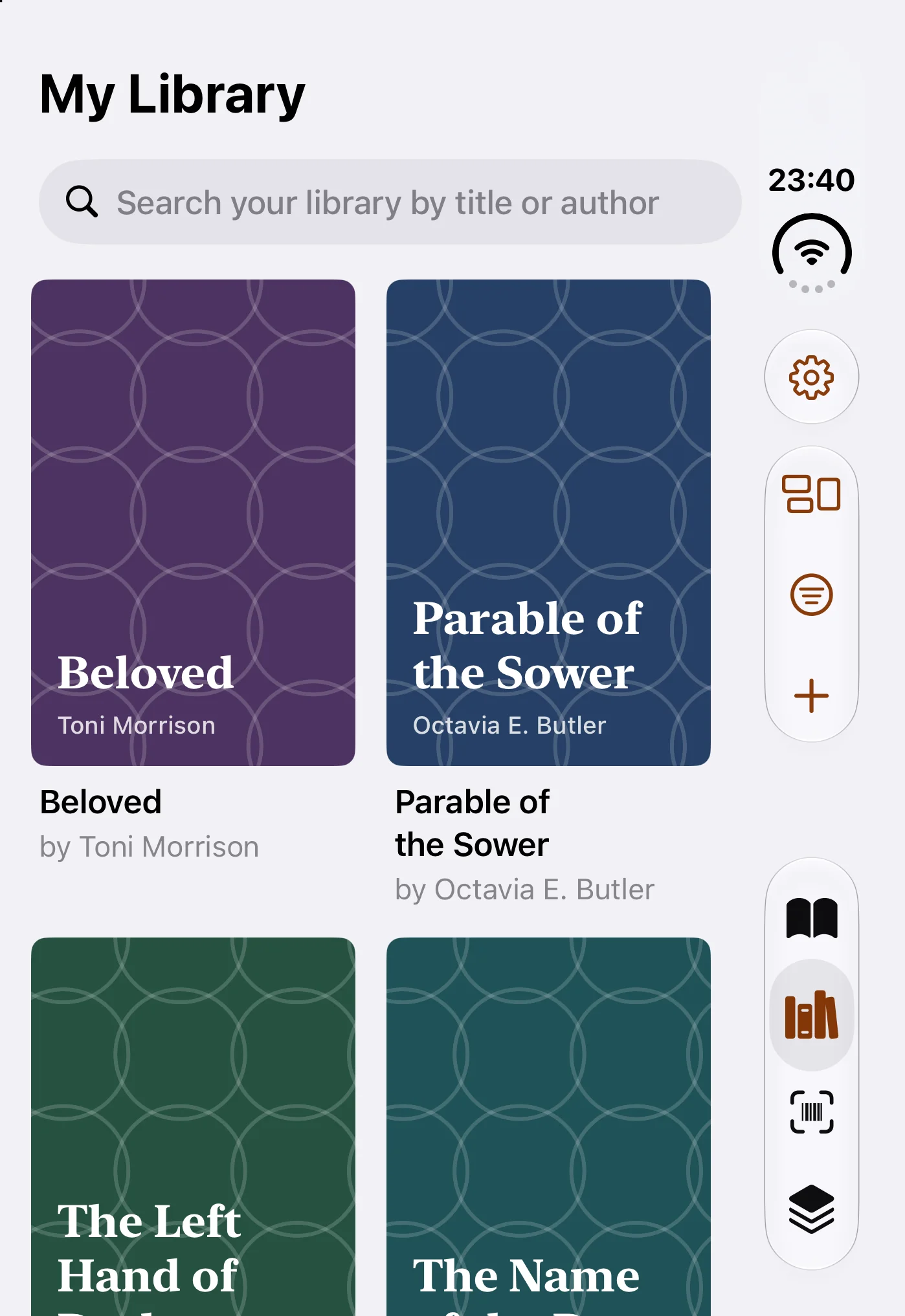 BookWorm closed on iPhone Duo